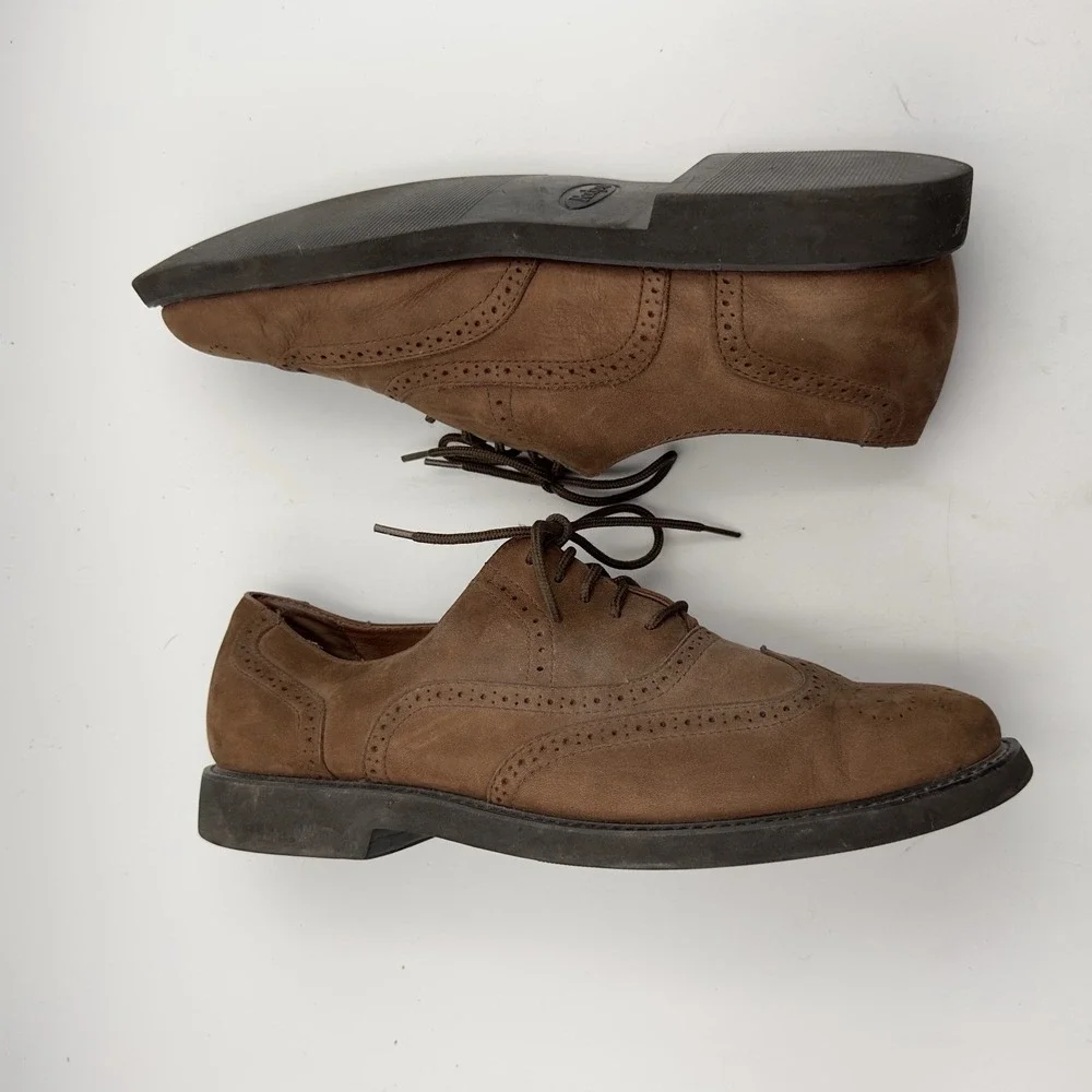 Vtg Rockport‎ Brown Wingtip Oxford Lace Up Mens Size 10.5M